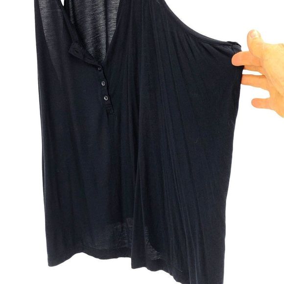 H&M racer back swing tank L/XL Trapeze 1893 Black Ultra Soft Oversized - Picture 5 of 10